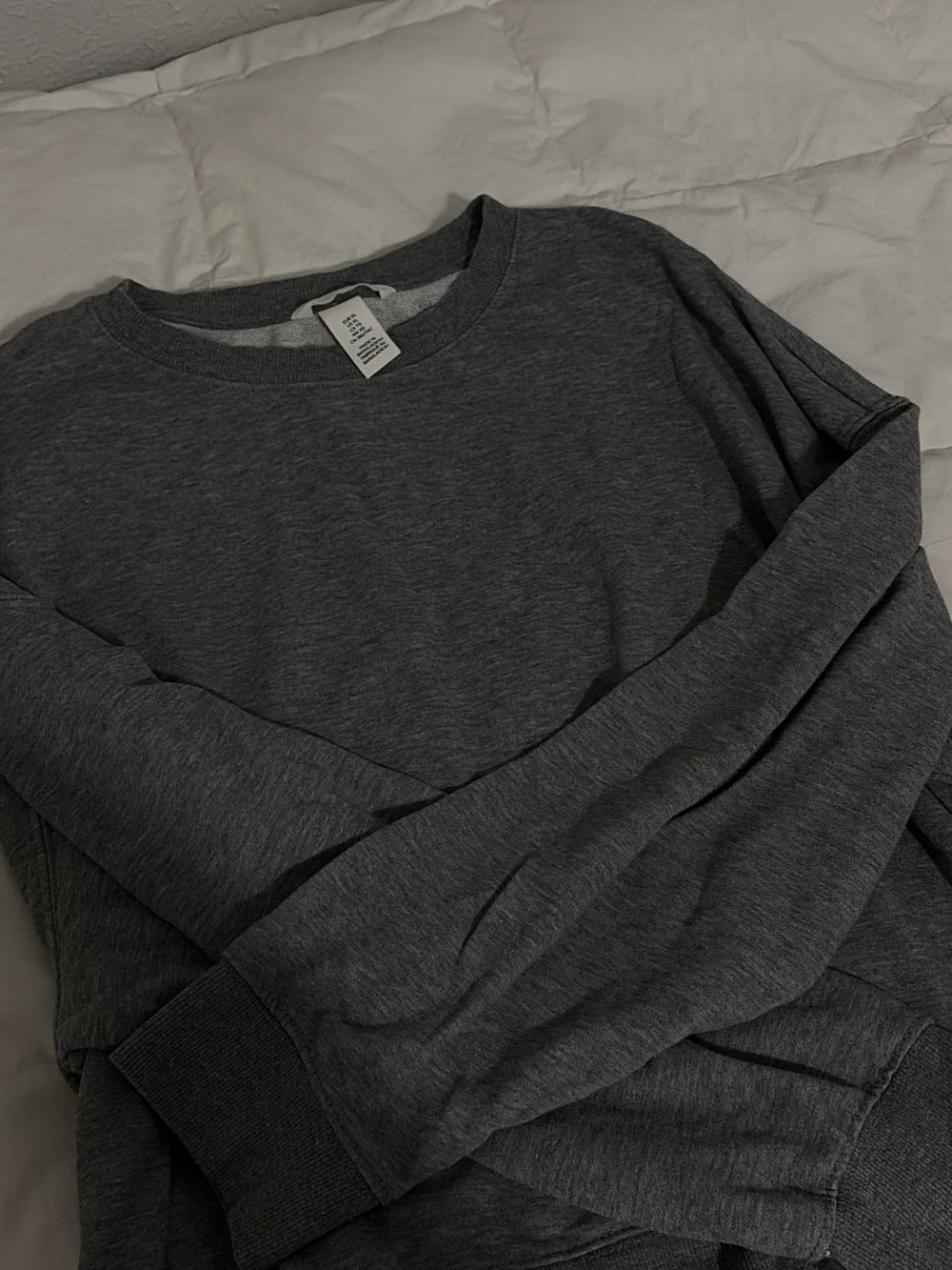 H&M women’s Crewneck Sweatshirt - Charcoal Gray